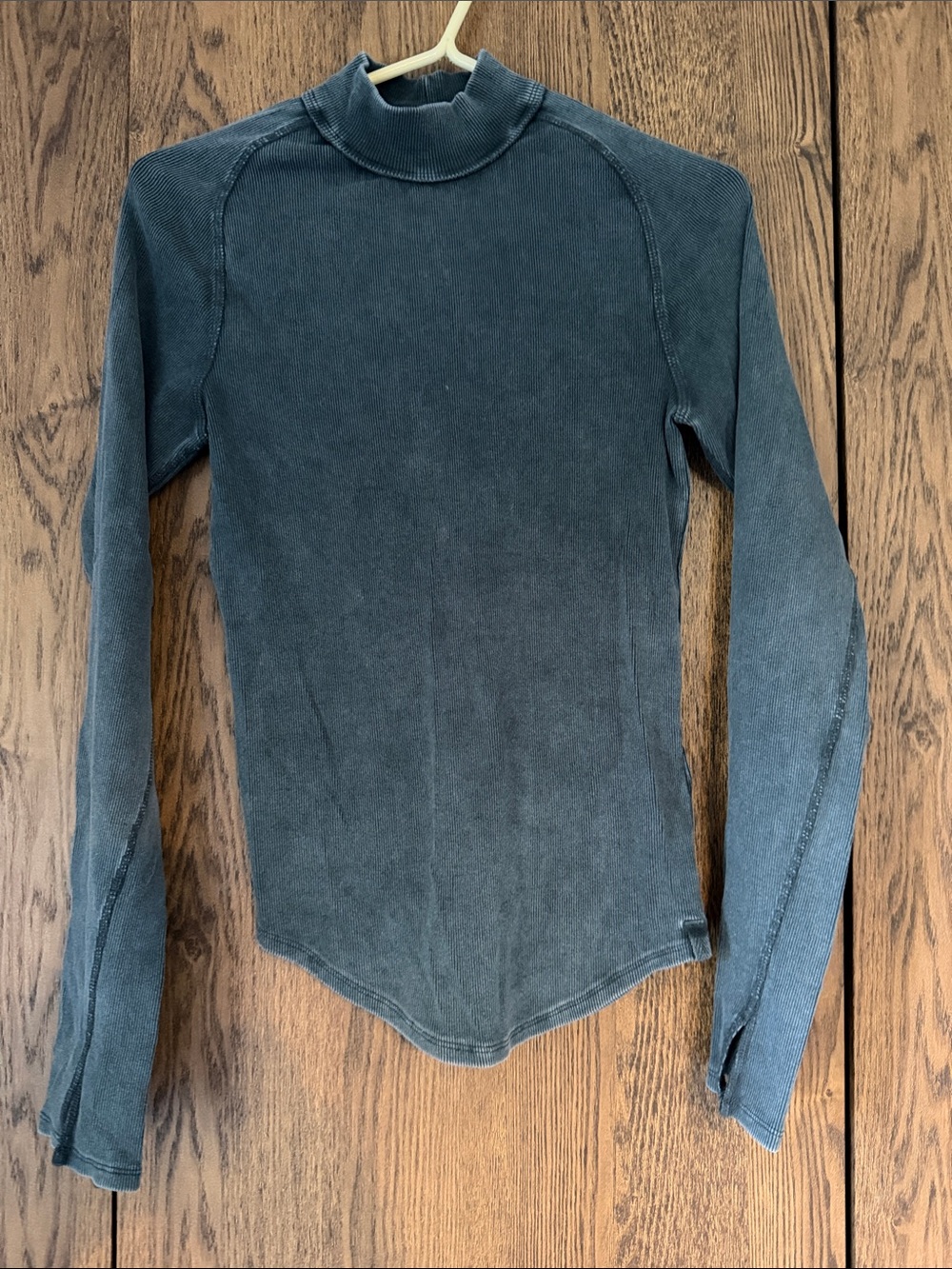 We The Free Women's Washed Dark Gray Mock Neck Sweater